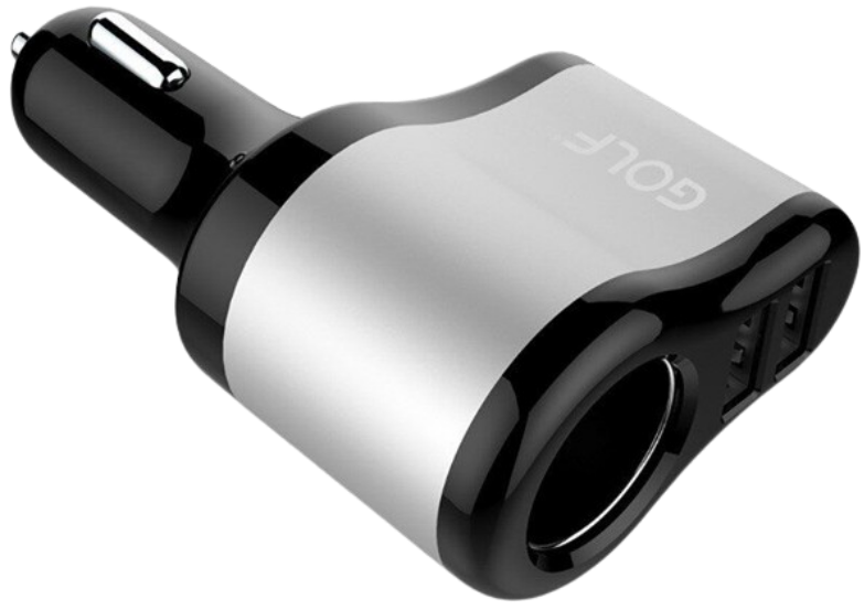 Автомобільний зарядний пристрій Golf GF-C14 2USB (2.1A) Black